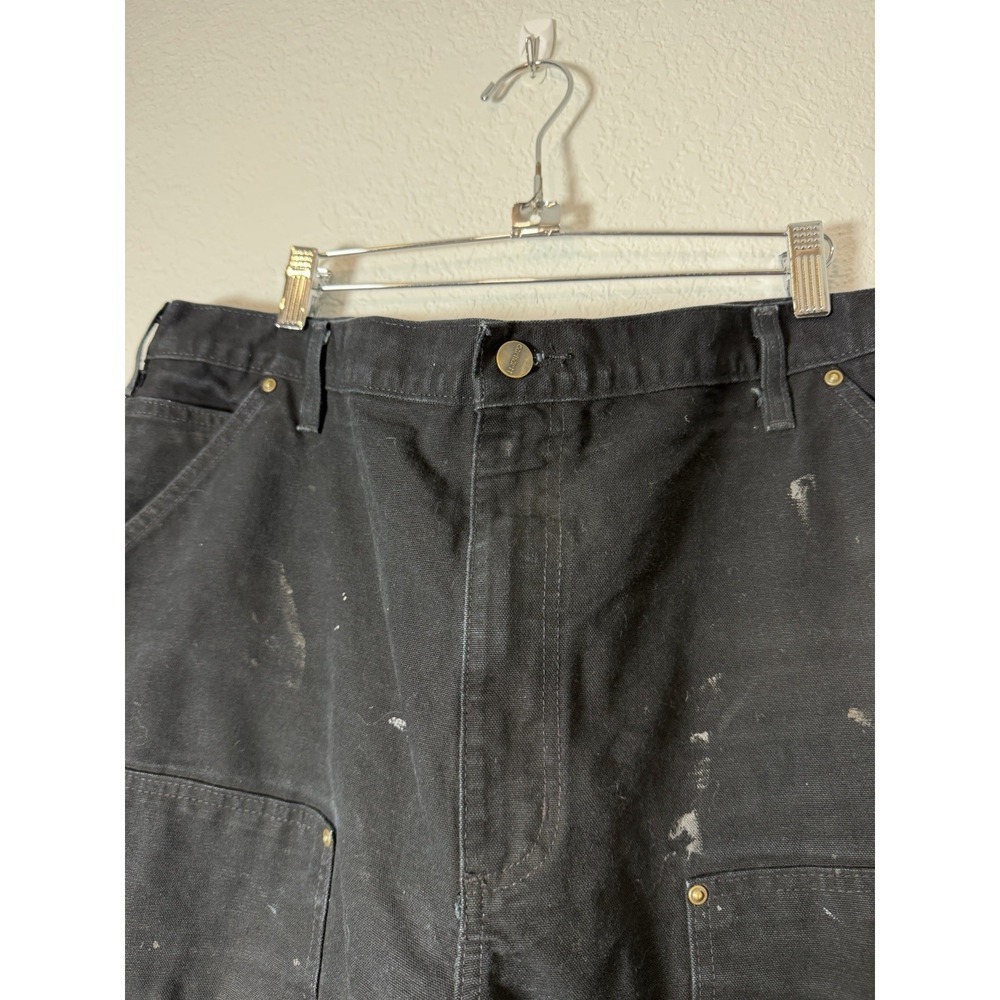 Carhartt Double Knee Carpenter Pants B136 BLK Size 40x30 Original Fit - Picture 4 of 8